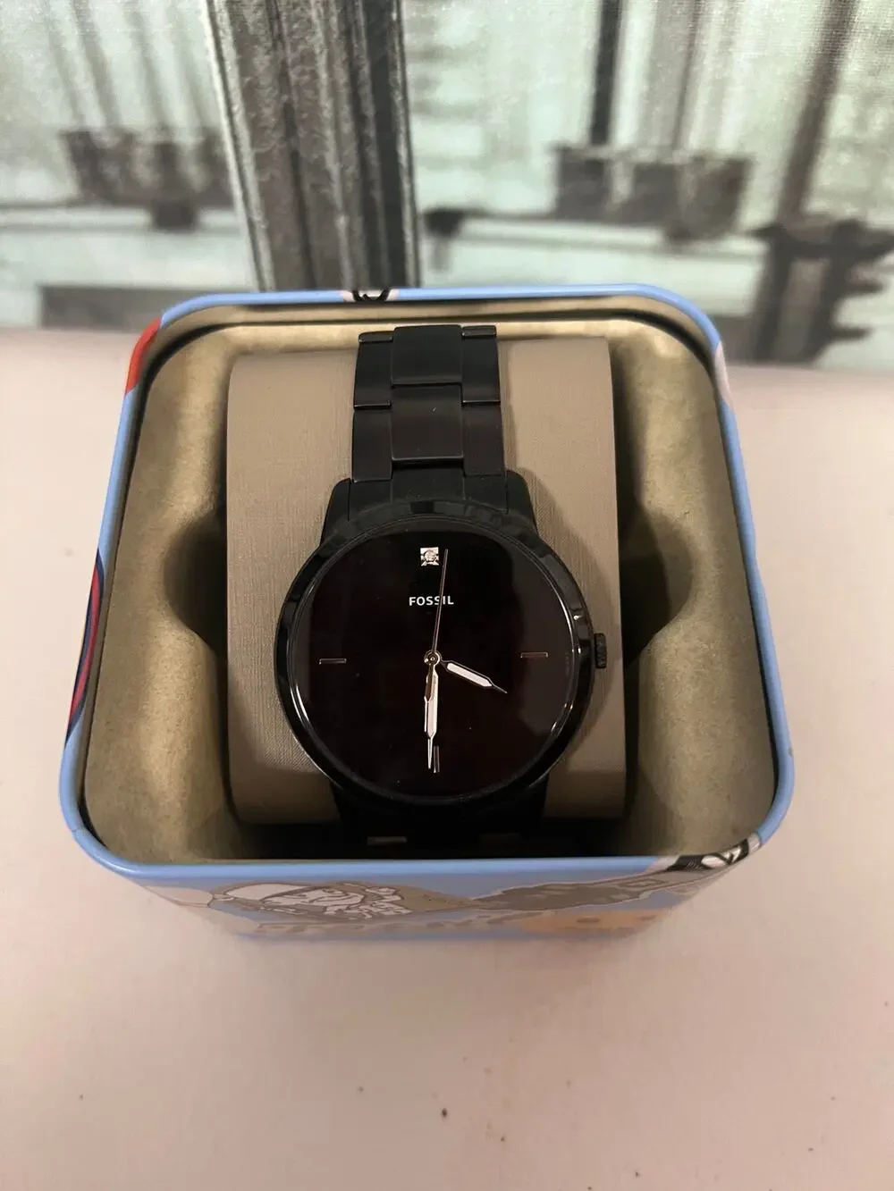 Fossil Minimalist Black Men's Watch FS5455